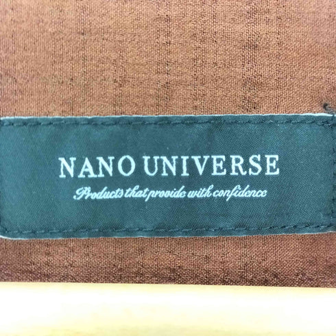 ナノユニバース NANO universe L/S ボックスシルエット開襟シャツ メンズ JPN:L