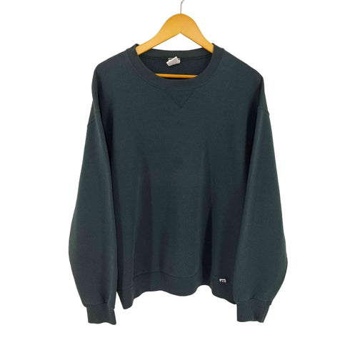 ラッセルアスレチック RUSSELL ATHLETIC エルサルバドル製 前V 裏起毛 クルーネックスウェット メンズ import:L