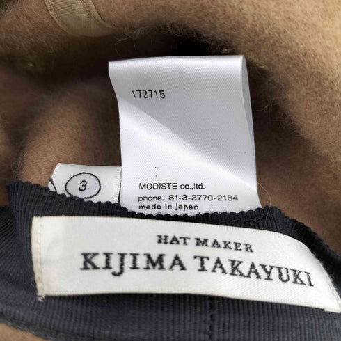 キジマタカユキ KIJIMA TAKAYUKI カシミヤキャップ メンズ 3