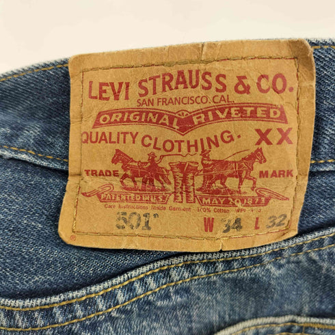リーバイス Levis メキシコ製 501 ボタンフライデニムパンツ メンズ 34×32