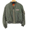 アルファインダストリーズ ALPHA INDUSTRIES USA製 80S後期 IDEALジップ ALPHA社製 MA-1フライトジャケット ワッペン リメイク メンズ JPN:L