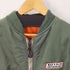 アルファインダストリーズ ALPHA INDUSTRIES USA製 80S後期 IDEALジップ ALPHA社製 MA-1フライトジャケット ワッペン リメイク メンズ JPN:L