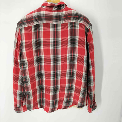 デニムアンドサプライラルフローレン DENIM&SUPPLY RALPH RAUREN 裏ボア フランネルチェックシャツジャケット ダブルポケット メンズ JPN:M