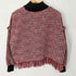 ザラ ZARA フリンジデザイン ハイネックツイードプルオーバー レディース import:XS