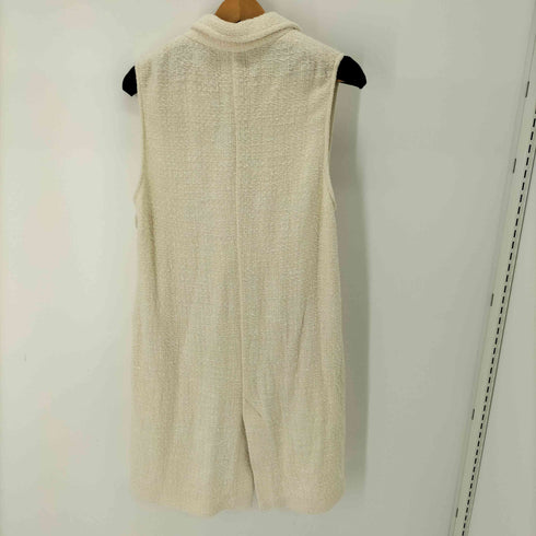 ザラ ZARA コットンロングベスト ジレ レディース import:M