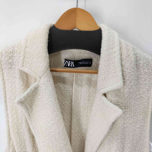 ザラ ZARA コットンロングベスト ジレ レディース import:M