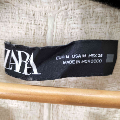 ザラ ZARA コットンロングベスト ジレ レディース import:M