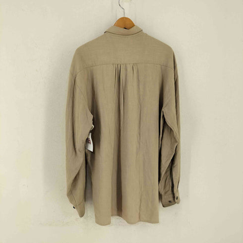 alpenland バックギャザー コットンリネン チロリアンL/Sシャツ メンズ US:38