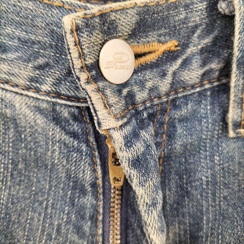 ピコ PIKO 90-00s エンボスx刺繍ロゴ ワイドデニムカーゴパンツ BBOY サーフ メンズ JPN:L