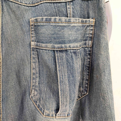 ピコ PIKO 90-00s エンボスx刺繍ロゴ ワイドデニムカーゴパンツ BBOY サーフ メンズ JPN:L
