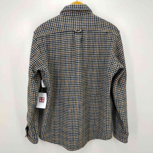 ランズエンド LANDS END 千鳥格子 ステンカラーコート メンズ L