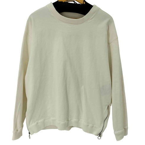 ザラ ZARA サイドジップクルーネックプルオーバー メンズ import:L