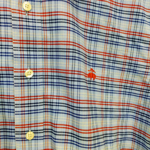 ブルックスブラザーズ BROOKS BROTHERS ロゴ刺繍 チェック柄ボタンダウンシャツ メンズ M