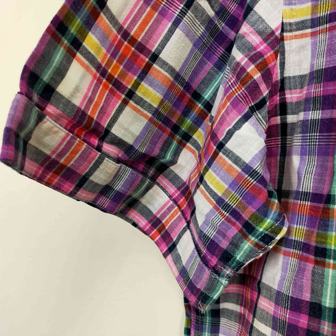 ブルックスブラザーズ BROOKS BROTHERS ロゴ刺繍 チェック柄ボタンダウンシャツ メンズ L