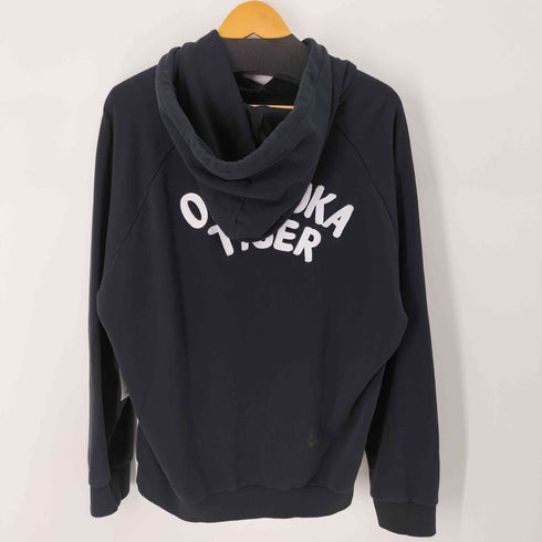 オニツカタイガー ONITSUKA TIGER SWEAT HOODIE 両面刺繍プルオーバーパーカー メンズ JPN:XL
