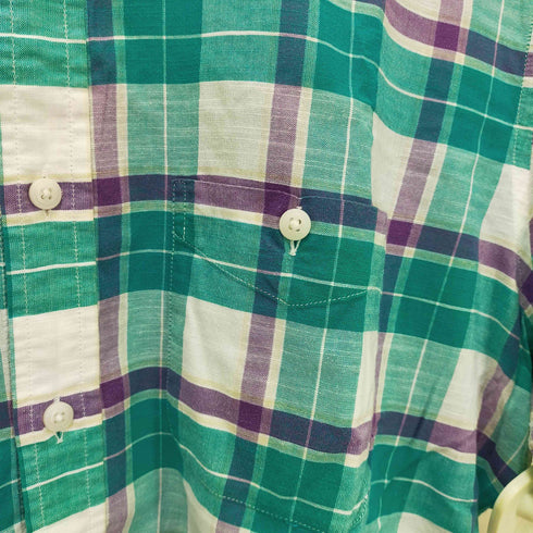 ブルックスブラザーズ BROOKS BROTHERS チェック柄ボタンダウンシャツ メンズ L