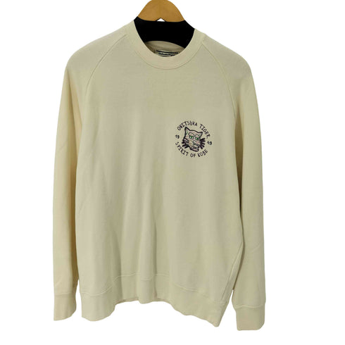 オニツカタイガー ONITSUKA TIGER SWEAT TOP フロント刺繍 クルーネックスウェット メンズ JPN:L