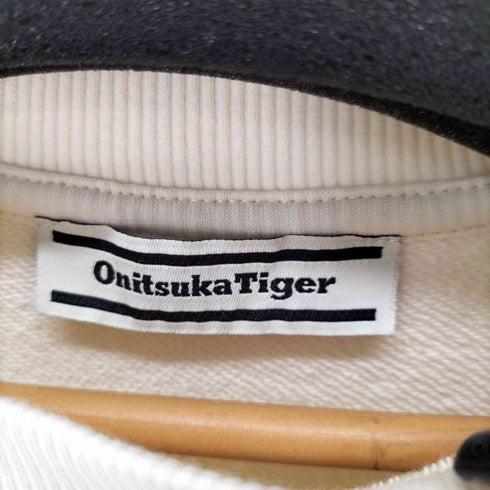 オニツカタイガー ONITSUKA TIGER SWEAT TOP フロント刺繍 クルーネックスウェット メンズ JPN:L