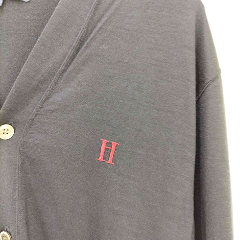 コムデギャルソンオム COMME des GARCONS HOMME AD2008 ロゴ刺繍 カーディガン メンズ S