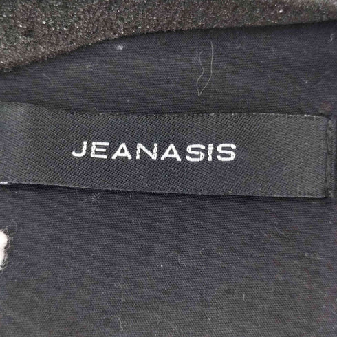 ジーナシス JEANASIS BIGカラーニットドッキングシャツ レディース FREE