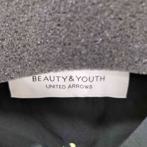 ビューティーアンドユースユナイテッドアローズ BEAUTY & YOUTH UNITED ARROWS スタンドカラーギャザーフレンチスリーブワンピース レディース