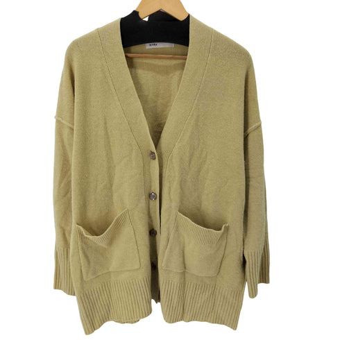 ブラックバイマウジー BLACK by moussy 22AW ルーズアウトリンキングカーディガン loose outlinking cardigan レディース FREE