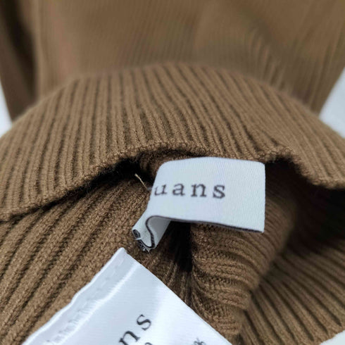 アニュアンス anuans 23AW カシミヤブレンドデコルテリブニットプルオーバー レディース FREE