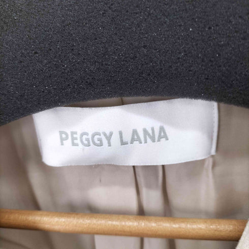 ペギーラナ PEGGY LANA キュプラ混ウールノーカラーコート レディース JPN:2