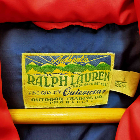 ラルフローレン RALPH LAUREN バイカラーダウンベスト メンズ JPN:L