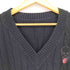 ルシアンペラフィネ Lucien Pellat-Finet カシミヤ混 スカルロゴ刺繍Vネックニット レディース JPN:M
