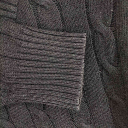 ルシアンペラフィネ Lucien Pellat-Finet カシミヤ混 スカルロゴ刺繍Vネックニット レディース JPN:M