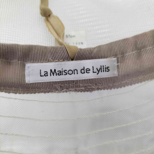 ラメゾンドリリス La Maison de Lyllis クリアバケットハット レディース