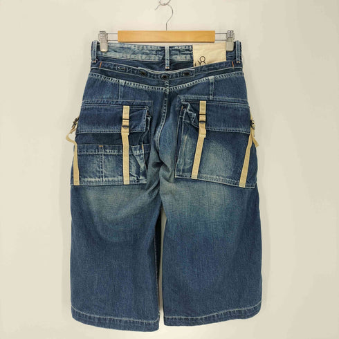 ジョンブル Johnbull ビッグポケット ハーフデニムパンツ レディース JPN:M