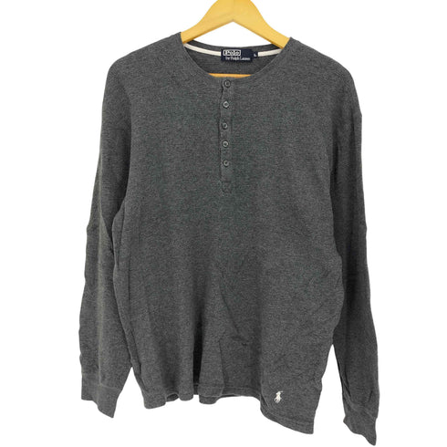 ポロバイラルフローレン Polo by RALPH LAUREN 裾ポニー コットン ヘンリーネックサーマル メンズ import:L