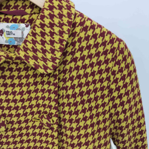 ポールスミス Paul Smith Paul pink smith 千鳥格子 ステンカラーコート レディース EUR:40