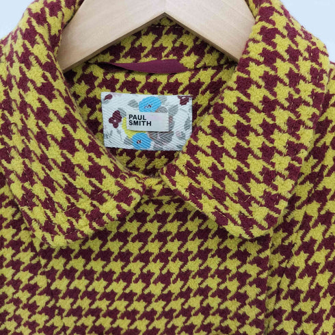 ポールスミス Paul Smith Paul pink smith 千鳥格子 ステンカラーコート レディース EUR:40