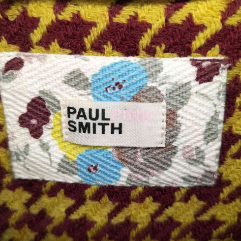 ポールスミス Paul Smith Paul pink smith 千鳥格子 ステンカラーコート レディース EUR:40