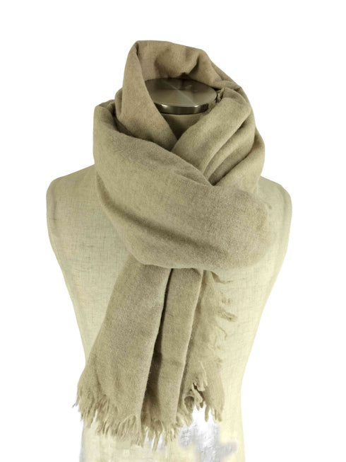 アソースメレ asauce meler 24AW ファインラムエアリーソリッドウールストール レディース FREE