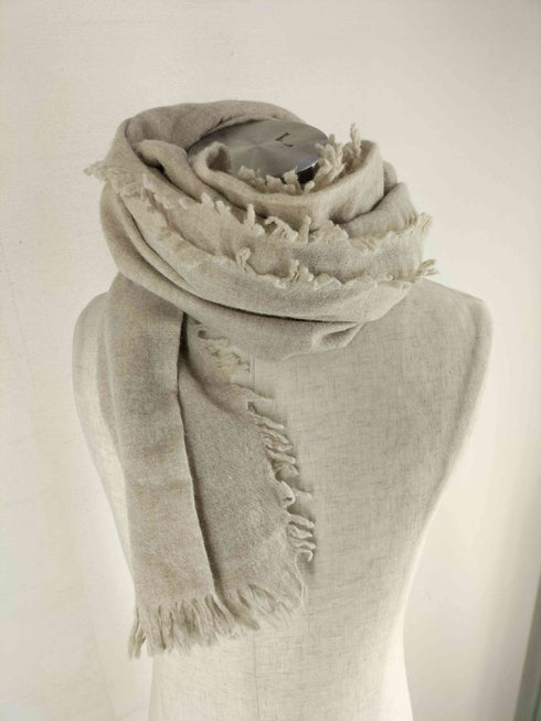 アソースメレ asauce meler 24AW ファインラムエアリーソリッドウールストール レディース FREE