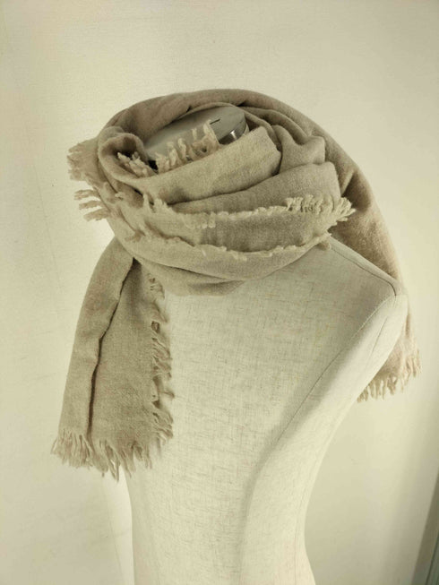 アソースメレ asauce meler 24AW ファインラムエアリーソリッドウールストール レディース FREE