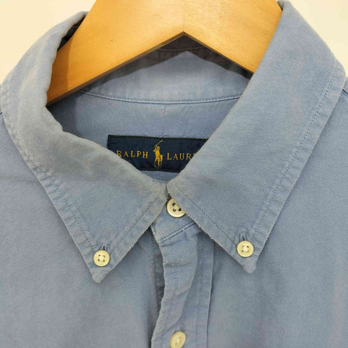 ラルフローレン RALPH LAUREN フィリピン製 ポニー刺繍 L/S コットンシャツ メンズ import:M