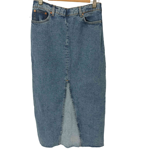 ザラ ZARA カットオフデザインロングデニムスカート レディース JPN:L
