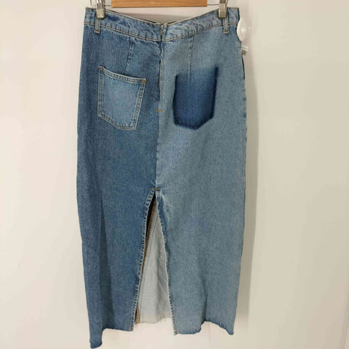 ザラ ZARA カットオフデザインロングデニムスカート レディース JPN:L