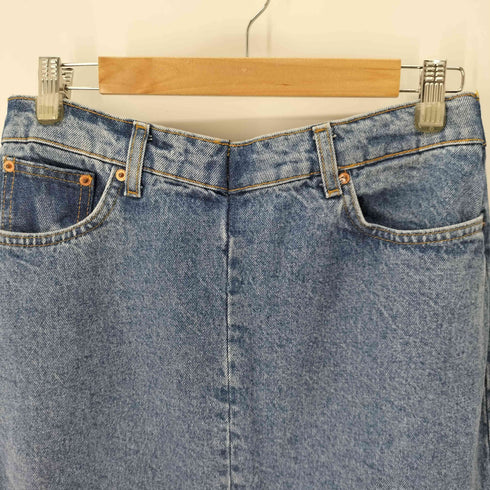 ザラ ZARA カットオフデザインロングデニムスカート レディース JPN:L