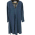 ザラ ZARA LONG DENIM DRESS Vネックロングデニムワンピース レディース import:L