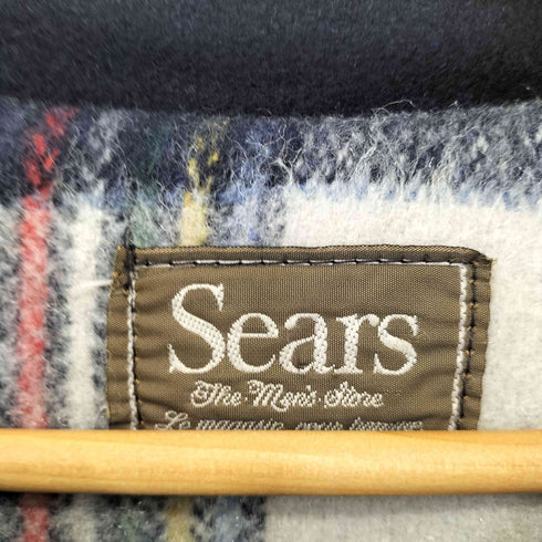 シアーズ Sears 70s~80s clixジップ 裏地チェック ダッフルコート メンズ