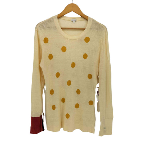 ポールスミス Paul Smith ドット柄 クルーネック L/S カットソー メンズ import:M
