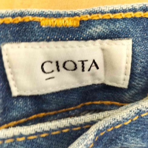 シオタ CIOTA インディゴスビンコットン13.5ozワイドテーパードデニム メンズ 30