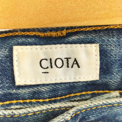 シオタ CIOTA インディゴスビンコットン13.5ozワイドテーパードデニム メンズ 30