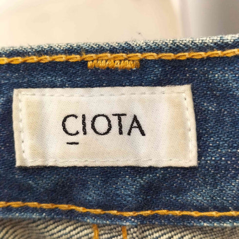 シオタ CIOTA インディゴスビンコットン13.5ozワイドテーパードデニム メンズ 30